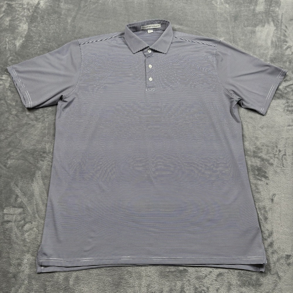 Holderness & Bourne The Perkins Tailored Fit Men's Striped Polo Shirt Size XL*